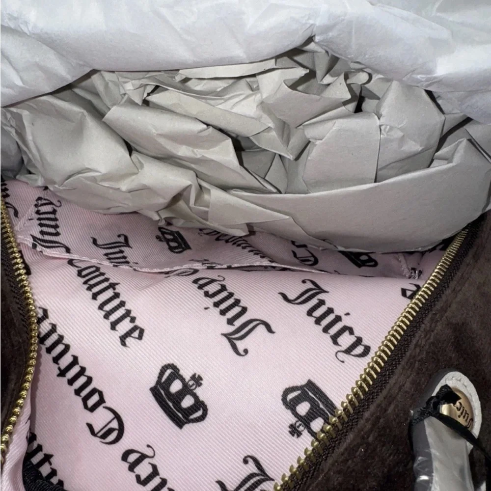 Viral Vintage Juicy Couture The key to Juicy Chocolate Md Backpack NWT EXCLUSIVE